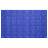 Royal Blue Geometric Circuit Fabric Stoff (Fat Quarter (45,7 x 55,9 cm))