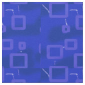 Royal Blue Geometric Circuit Fabric Stoff (Nahaufnahme)