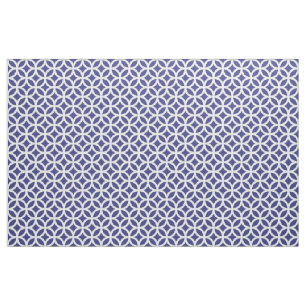 Royal Blue Geometric Muster Stoff