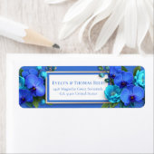 Royal Blue Gilded Orchid Nature Return Address (Insitu)