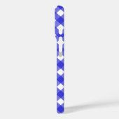 Royal Blue Gingham Case-Mate iPhone Hülle (Rückseite / Links)