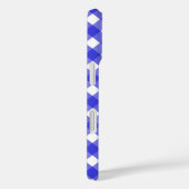 Royal Blue Gingham Case-Mate iPhone Hülle (Rückseite / Rechts)