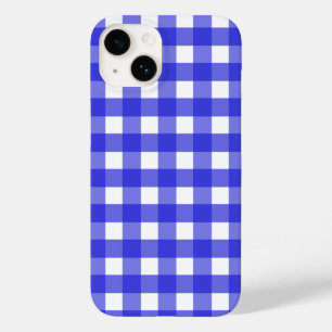 Royal Blue Gingham Case-Mate iPhone 14 Hülle