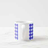 Royal Blue Gingham Espressotasse (Rückseite)