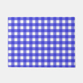 Royal Blue Gingham Fußmatte (Vorderseite)