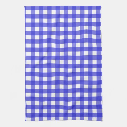 Royal Blue Gingham Geschirrtuch (Vertikal)