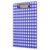 Royal Blue Gingham Klemmbrett (Links)