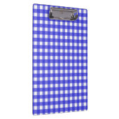 Royal Blue Gingham Klemmbrett (Rechts)