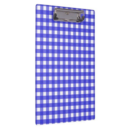 Royal Blue Gingham Klemmbrett (Rechts)