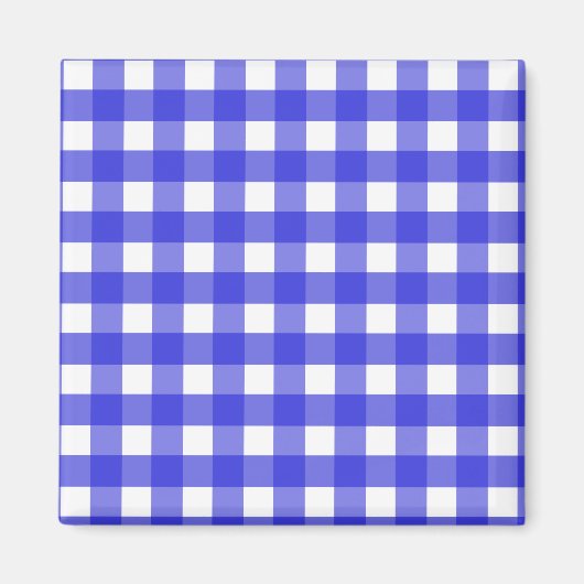 Royal Blue Gingham Magnet (Vorne)