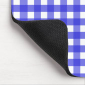 Royal Blue Gingham Mousepad (Ecke)