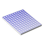 Royal Blue Gingham Notizblock (angewinkelt)