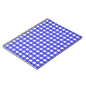 Royal Blue Gingham Notizblock (Linke Seite)