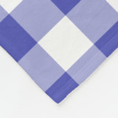 Royal Blue Gingham Pattern Fleecedecke (Ecke)