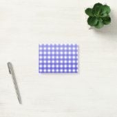 Royal Blue Gingham Post-it Klebezettel (Büro)