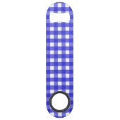 Royal Blue Gingham Speed Flaschenöffner (Rückseite)