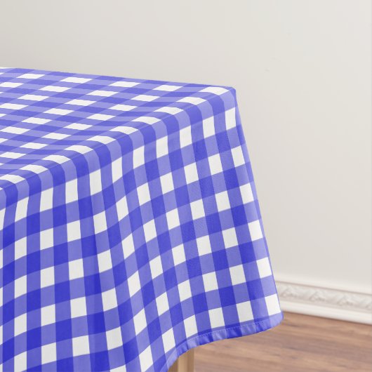 Royal Blue Gingham Tischdecke (Beispiel)