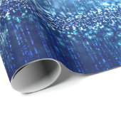 Royal Blue Glittery Sparkle Geschenkpapier (Rolleneckpunkt)