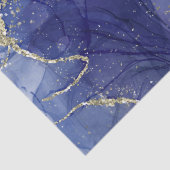 Royal Blue Glitzer Cracked Marble Seidenpapier (Ausschnitt)