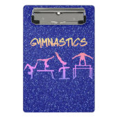 Royal Blue Glitzer Gymnastik Mini Klemmbrett (Vorderseite)