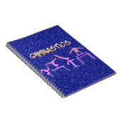Royal Blue Glitzer Gymnastik Notizblock (Rechte Seite)