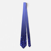Royal Blue Glitzer Necktie Krawatte (Vorderseite)