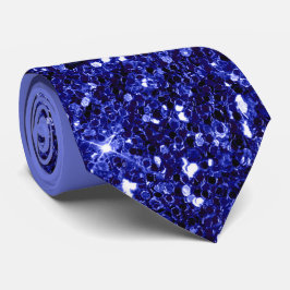 Royal Blue Glitzer Necktie Krawatte