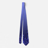 Royal Blue Glitzer Necktie Krawatte (Rückseite)