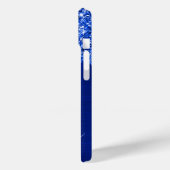 Royal Blue Glitzer Tropfens Glam Girly Signature Case-Mate iPhone Hülle (Rückseite / Links)