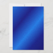 Royal Blue & Gold 50 & Fabulous Greenery Geburtsta Einladung (Rückseite)