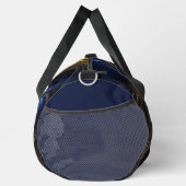 Royal Blue Gold Abstrakt Swirl Duffle Bag (Rechts)