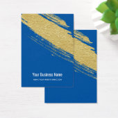 Royal Blue Gold Brush Earring Display Cards (Schreibtisch)