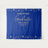 Royal Blue Gold Class 2023 Abschluss Wandteppich (Vorderseite (Horizontal))