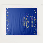 Royal Blue Gold Class 2025 Abschluss Wandteppich (Vorderseite (Horizontal))