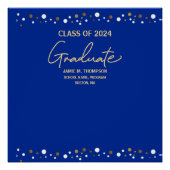 Royal Blue Gold Class von 2024 Custom Poster (Vorderseite)