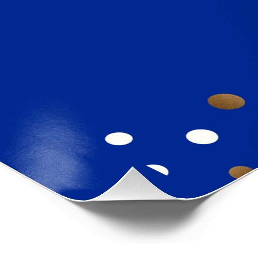 Royal Blue Gold Class von 2024 Custom Poster (Ecke)