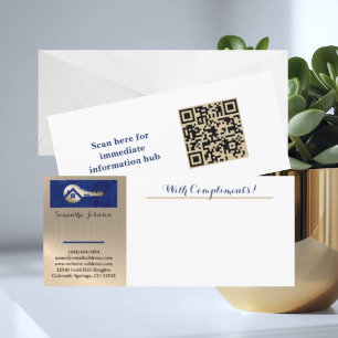 Royal Blue Gold Key Realtor Mit Komplimenten-Schlu