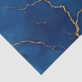 Royal Blue Gold Marble Collection Seidenpapier (Ausschnitt)