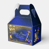 Royal Blue Gold Prince Baby Dusche Geschenkschachtel (Vorderseite)