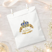 Royal Blue Gold Prince Baby Dusche Geschenktütchen (Ausgeschnitten)