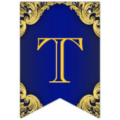 Royal Blue Gold Prince Crown Baby Dusche Wimpelkette (Dritte Fahne)