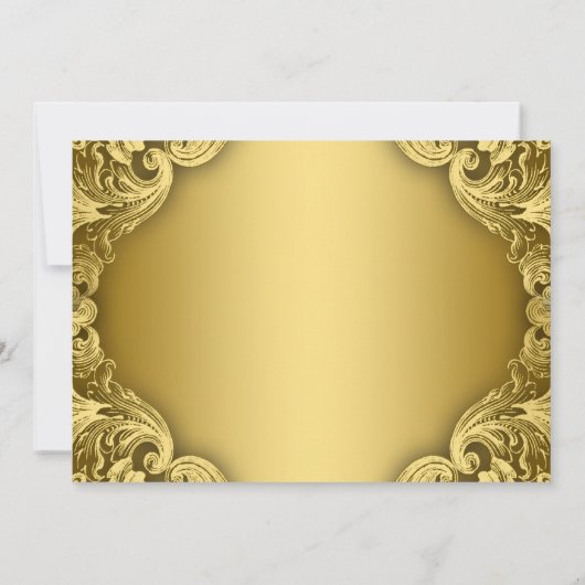 Royal Blue Gold Prince Crown Taufe Einladung (Rückseite)