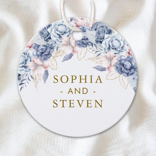 Royal Blue & Gold Wedding  Geschenkanhänger