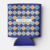 Royal Blue Golden Arab Wedding Dosenkühler (Vorderseite)