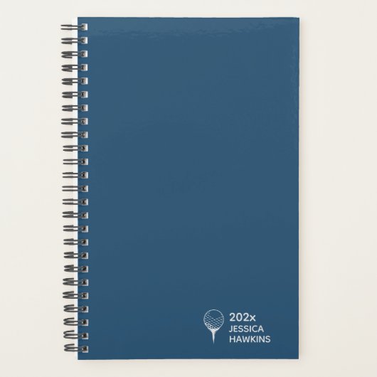 Royal Blue Golf T-Shirt Personal 2024 Planer (Vorderseite)