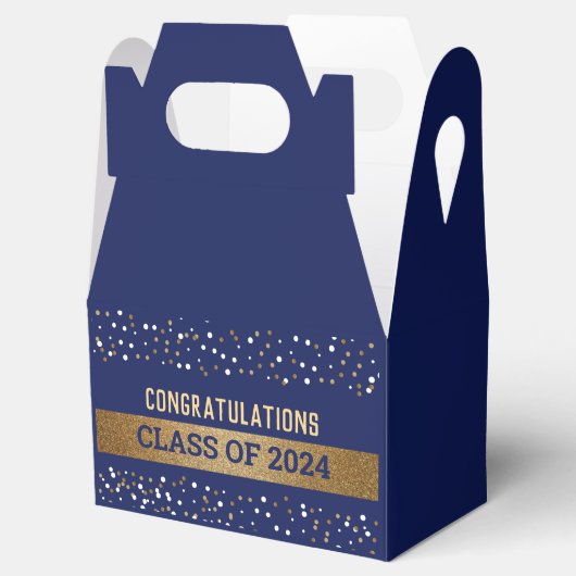 Royal Blue Graduate Class of 2023 Geschenkschachtel (Geöffnet)