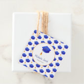 Royal Blue Graduation Cap Personalisierter Abschlu Geschenkanhänger (Beispiel)