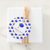 Royal Blue Graduation Cap Personalisierter Abschlu Geschenkanhänger (Beispiel)