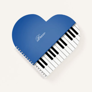 Royal Blue Grand Piano Music Keyboard Custom Notizblock