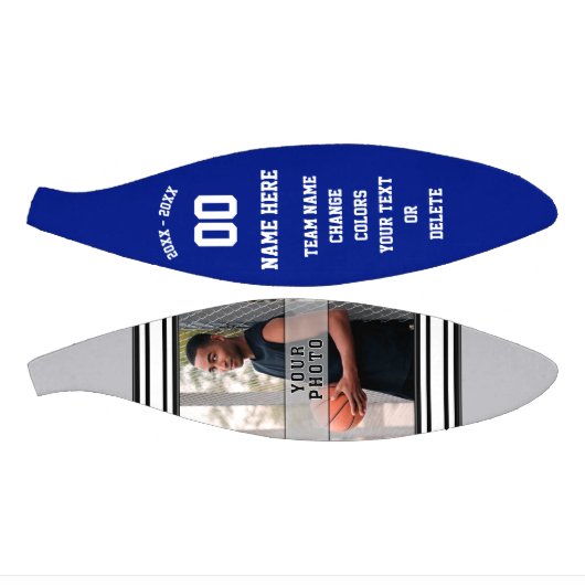 Royal Blue, Grau und White Custom Mini Basketballs (Panele)